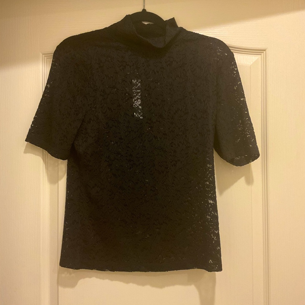 Sanctuary Black Lace Blouse